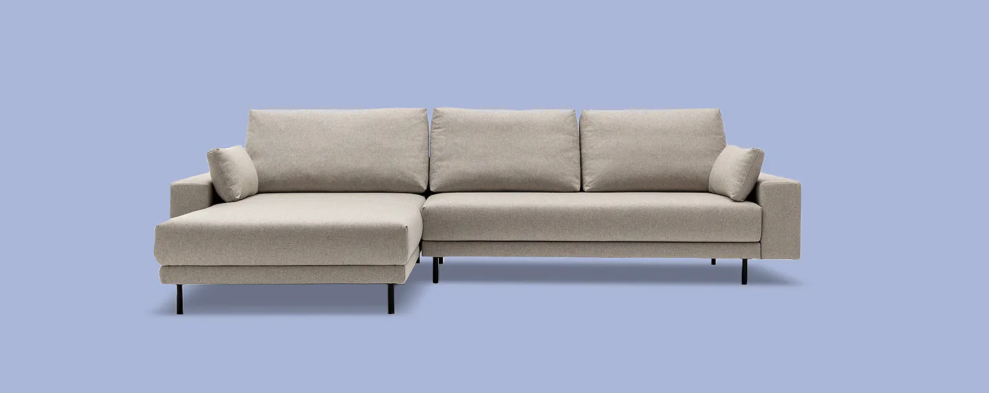 Sofa, Sofagarnitur, Ecksofa, Beige, Polsterung, 