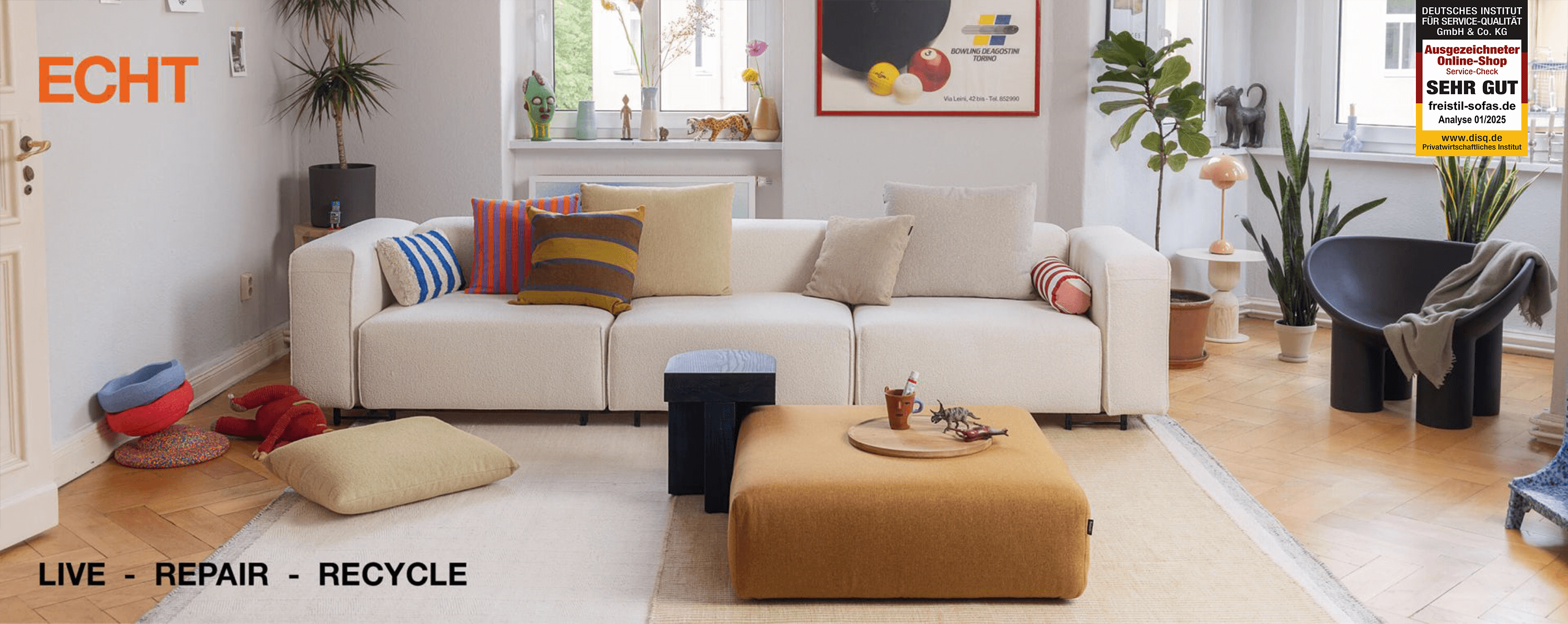 freistil Sofa ECHT, Modulsofa,, designsofa